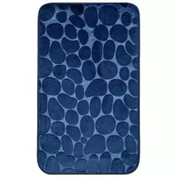 Коврик для ванны Камушки, 40х70 см, темно-синий