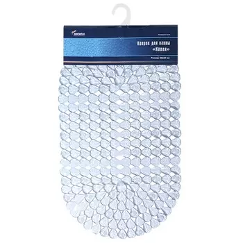 Коврик для ванны Капля, 38х67 см, прозрачный