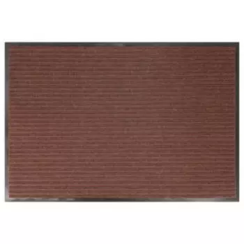 Коврик грязезащитный, 60х90 см, коричневый, чёрный