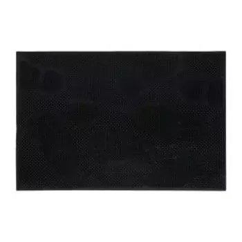 Коврик придверный Vortex Следы, 40х60 см, черный