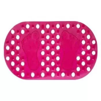 Коврик противоскользящий массажный, розовый