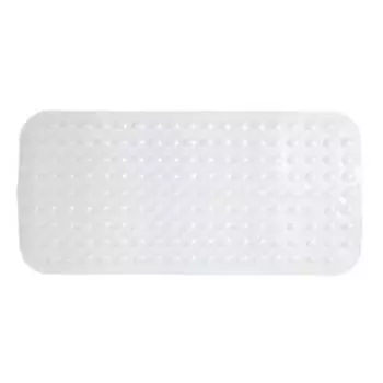 Коврик резиновый для ванной Delphinium на присосках, 79х39 см, антискользящий, прозрачный