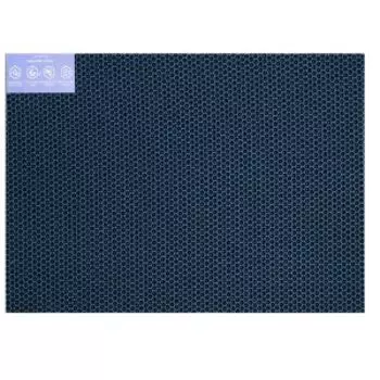 Коврик универсальный Соты, 68х83 см, темно-синий