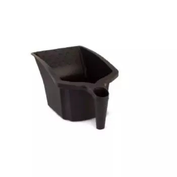 Ковш для краски, 1,2л, 2 отделения, черный