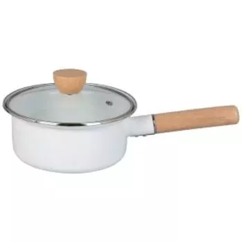 Ковш Домовой, 1.2 л, эмаль/дерево