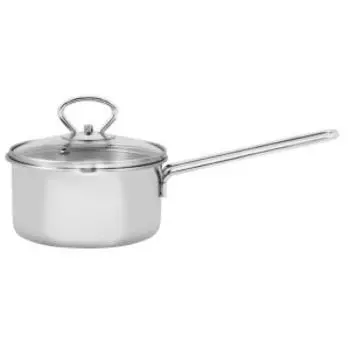 Ковш Лысьва с крышкой, 0.9 л, нерж. сталь