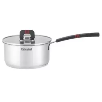 Ковш Rondell Stripes с крышкой, 2 л, нерж. сталь