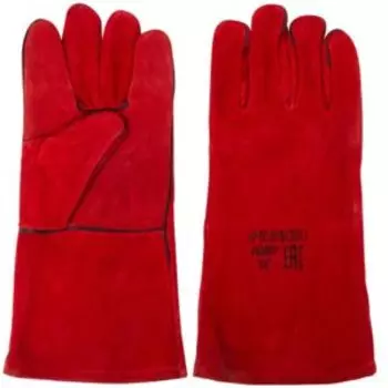 Краги спилковые удлиненные на подкладке