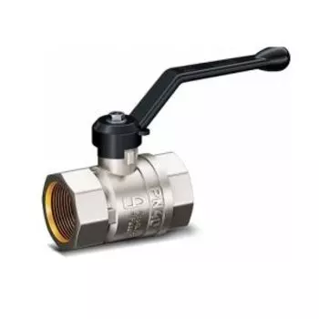 Кран шаровой латунный никелированный 1/2, ВР/ВР рычаг