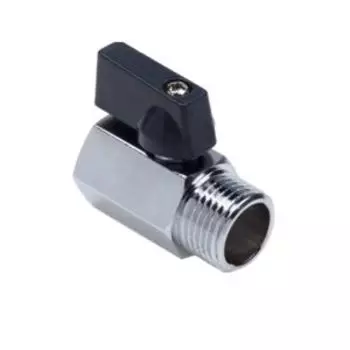 Кран шаровой мини ВН 1/2 Н, хром