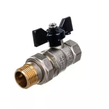 Кран шаровой со сгоном, американка, бабочка ВН/НР, 1/2