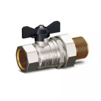 Кран шаровой со сгоном, американка, бабочка ВН/НР, 3/4