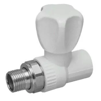 кран шаровый PPRC 25 х 3/4"НР прямой с американкой, MP-У