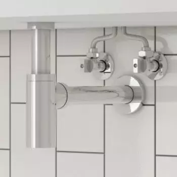 Кран угловой, с отражателем 1.2; 3.4, шаровой