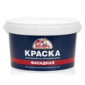 Краска акриловая фасадная морозостойкая Эксперт, 3 кг