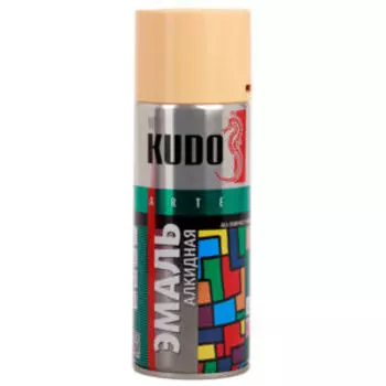 Краска-эмаль Kudo универсальная 1009, бежевая, 520 мл