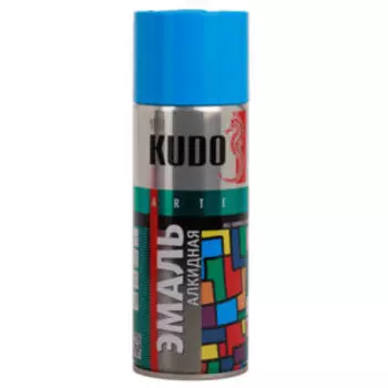Краска-эмаль Kudo универсальная 1010, голубая, 520 мл