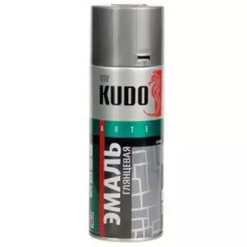 Краска-эмаль Kudo универсальная 1018, серая, 520 мл