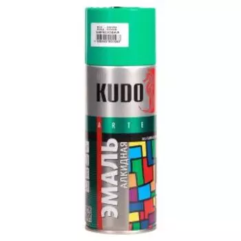 Краска-эмаль Kudo универсальная 1020, бирюзовая, 520 мл