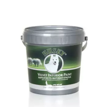 Краска интерьерная моющаяся бархатная Husky Velvet Interior Paint для всех типов помещений, 0.9 л, база А, гл.матовая