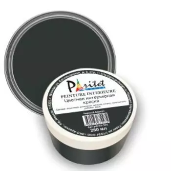 Краска интерьерная Paritet, 250 мл, черный бархат