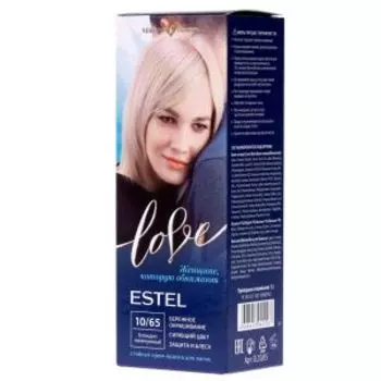 Краска-крем для волос Estel Love 10/65, Блондин жемчужный