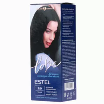 Краска-крем для волос Estel Love 1/0, Черный