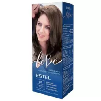 Краска-крем для волос Estel Love 7/1 Пепельно-русый