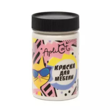 Краска меловая ApliCat Белый дым для мебели, декора, 250 мл