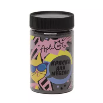 Краска меловая ApliCat Черный для мебели, декора, 250 мл