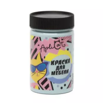 Краска меловая ApliCat Детский голубой для мебели, декора, 250 мл