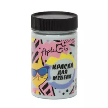 Краска меловая ApliCat Серая мышка для мебели, декора, 250 мл