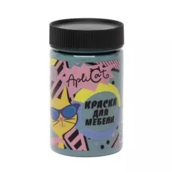 Краска меловая ApliCat Свинцово-синий для мебели, декора, 250 мл