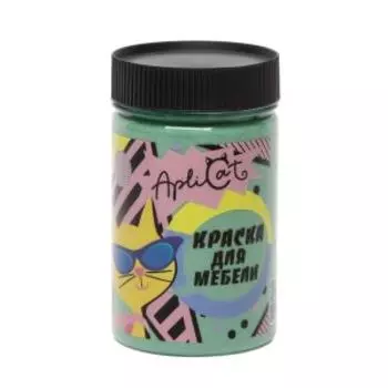 Краска меловая ApliCat Вечерняя зелень для мебели, декора, 250 мл