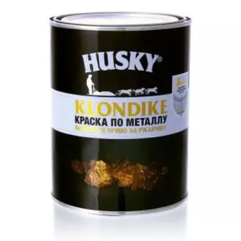 Краска по металлу HUSKY Klondike, глянцевая, бесцветная, база С, 0,9 л