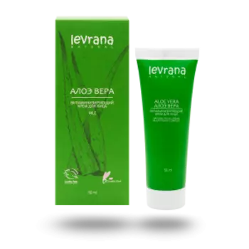 крем д/лица LEVRANA Алоэ вера, витаминизирующий, 50мл