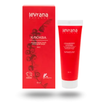 крем д/лица LEVRANA Клюква, антивозрастной, 50мл