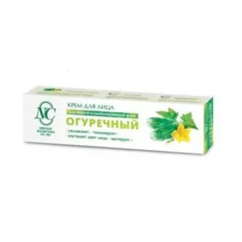 Крем для лица Невская Косметика Огуречный, освежающий, для жирной и комбинированной кожи, 40 мл
