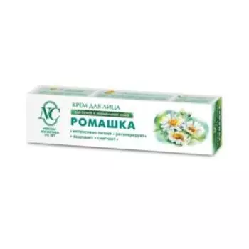 Крем для лица Невская Косметика Ромашка, для сухой и нормальной кожи, противовоспалительный, 40 мл