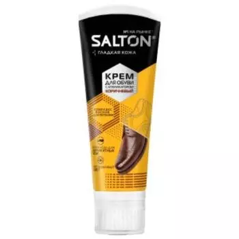Крем для обуви Salton с норковым маслом, 75 мл, коричневый