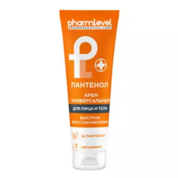 Крем для тела Pharmlevel Пантенол, 75 мл, универсальный