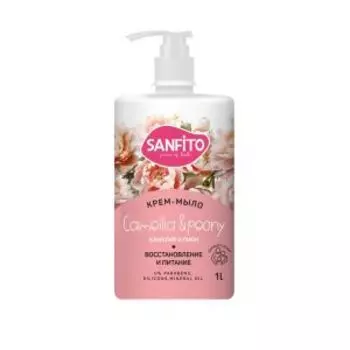 Крем-мыло Sanfito Камелия и пион, 500 мл