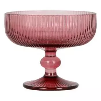 Креманка Грани, 257 мл, стекло, розовый