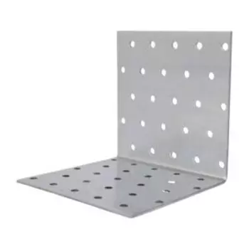 Крепежный угол равносторонний, 100х100х100 мм, цинк