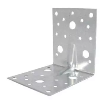 Крепежный угол усиленный, 105х105х90 мм, цинк