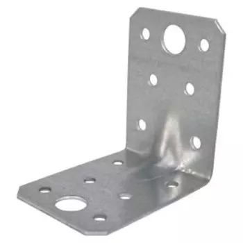 Крепежный угол усиленный, 60х60х45 мм, цинк