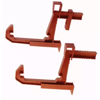 Крепление для балконных ящиков универсальное, терракот, пластик, 2шт