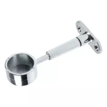 крепление труб к стене регулируемое торцевое, хром (1 шт) - пакет Tech-Krep