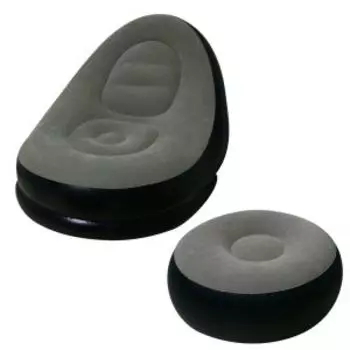 Кресло надувное с пуфиком Комфорт, 116х98х83 см