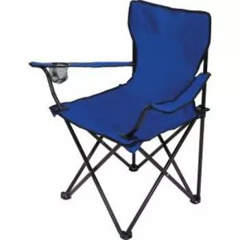 Кресло складное DW-2009H с подлокотниками, 50х50х80 см, синее